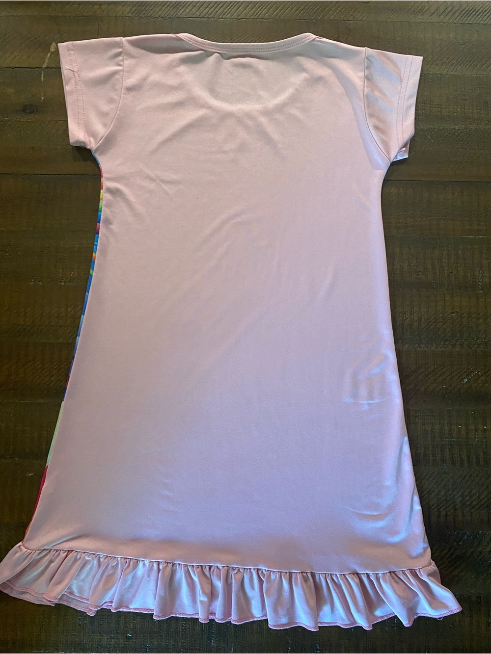 Girls Rainbow Unicorn Nightgown Pajama - Picture 2 of 2